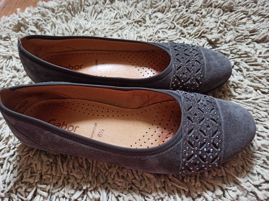 Балетки замшевые Gabor, стопа 26см.