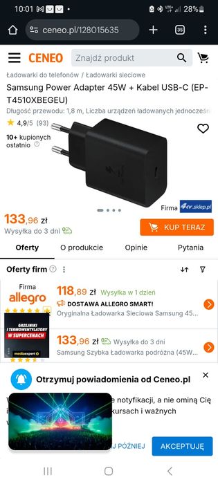 Nowe ładowarki superszybkiego ladowania