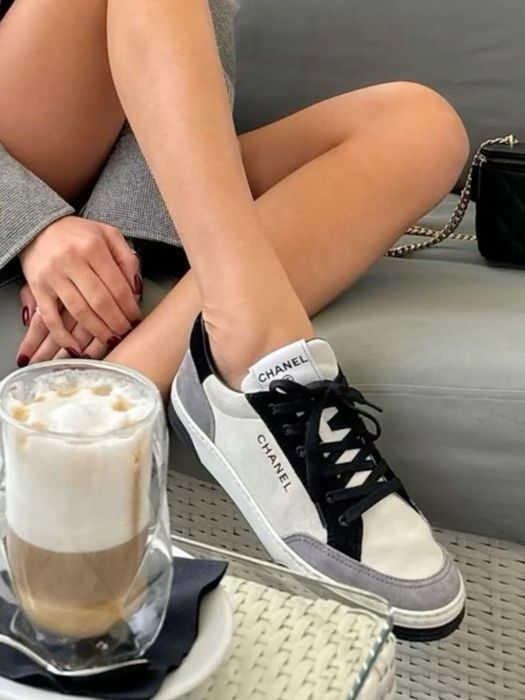 Кеди Chanel кросівки Шанель  кроссовки кеды