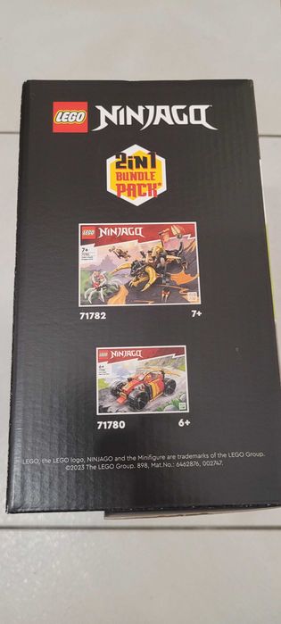 ZESTAW 2 in 1 LEGO 71782 Ninjago Smok Ziemi+ 71780 Samochód ninja Kaia
