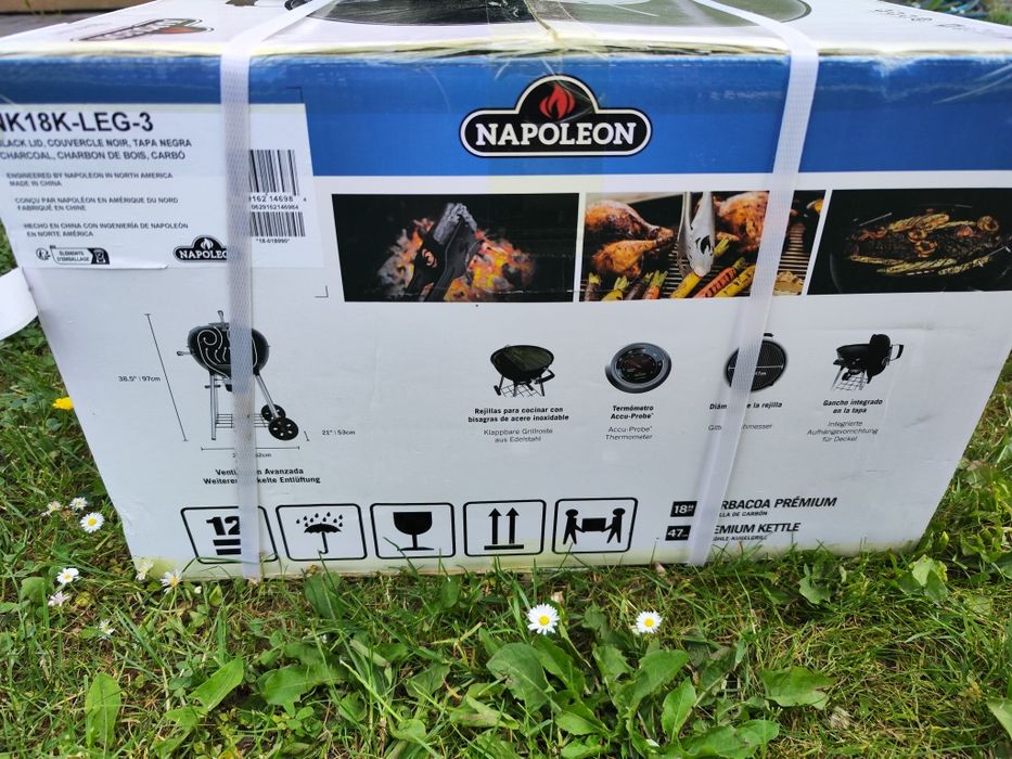 Grill węglowy Napoleon grilluje piecze wędzi NOWY prezent na dzień ojca