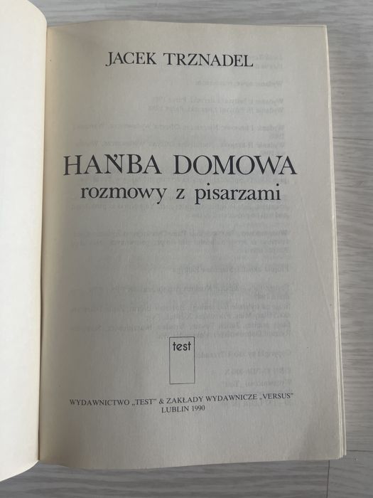 Jacek Trznadel Hańba domowa