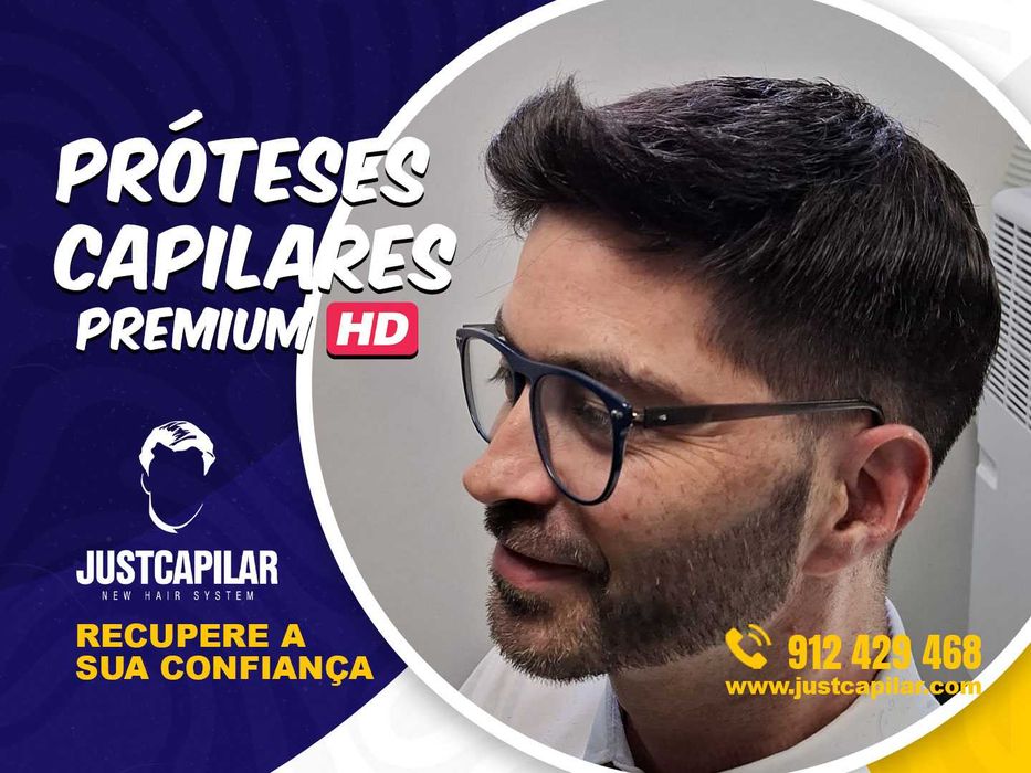 Prótese capilar Micro pele com colocação e corte, efeito real!