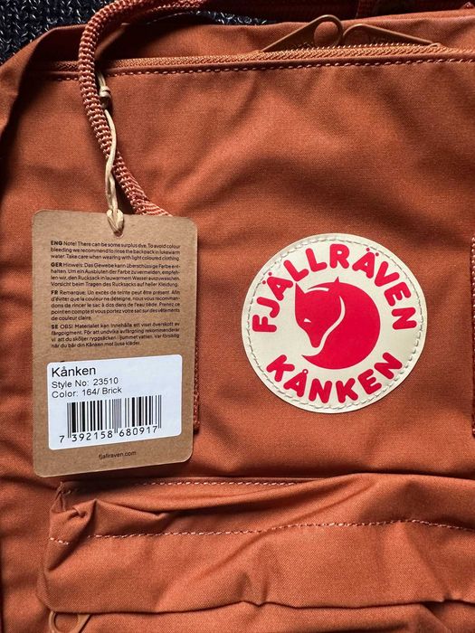Plecak Fjallraven Kanken, kolor BRICK - NOWY, oryginalny. SUPER CENA!
