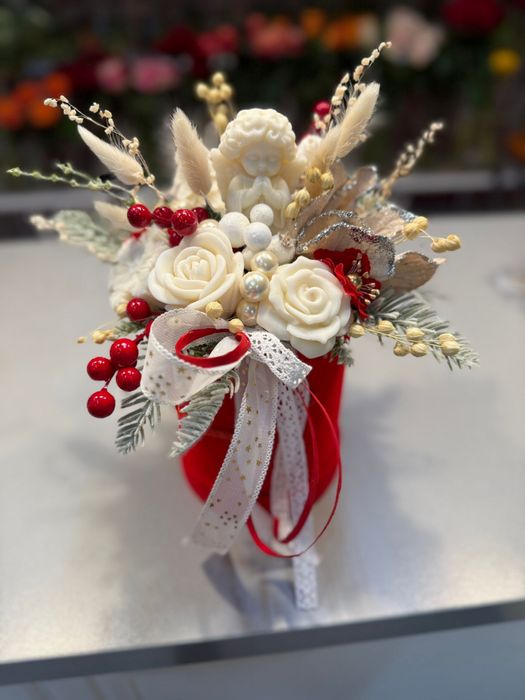 Flower box z świec sojowych