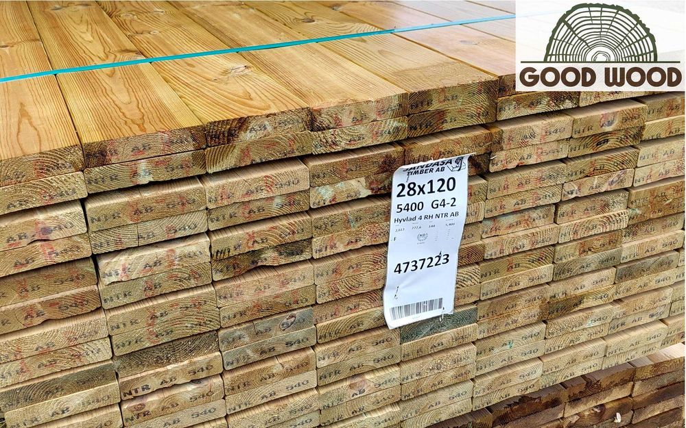 Deski tarasowe SZWEDZKIE impregnowane ciśnieniowo NTR deski na taras