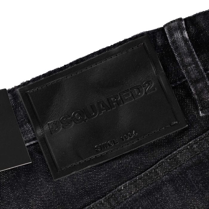 DSQUARED2 jeansowe szorty MARINE SHORT spodenki NERO