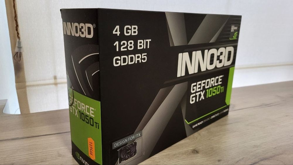 GeForce GTX 1050 Ti 4GB Inno3D, повністю справна, коробка.