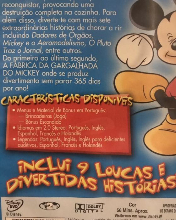 DVD - A Fábrica da Gargalhada do Mickey (Com Manual)