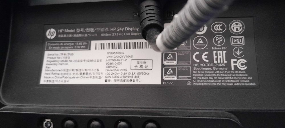 Monitor hp 24y 16:9 60hz