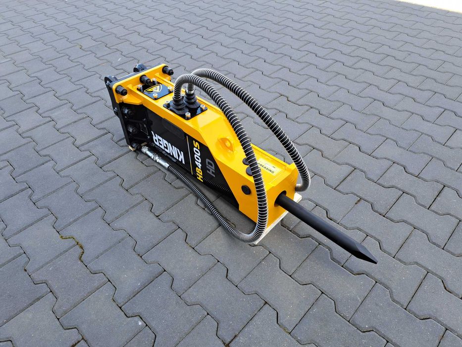 Młot hydrauliczny wyburzeniowy do minikoparki 0,8-2,5t Kubota Bobcat CAT Takeuchi JCB Yanmar KINGER HB400S 145kg