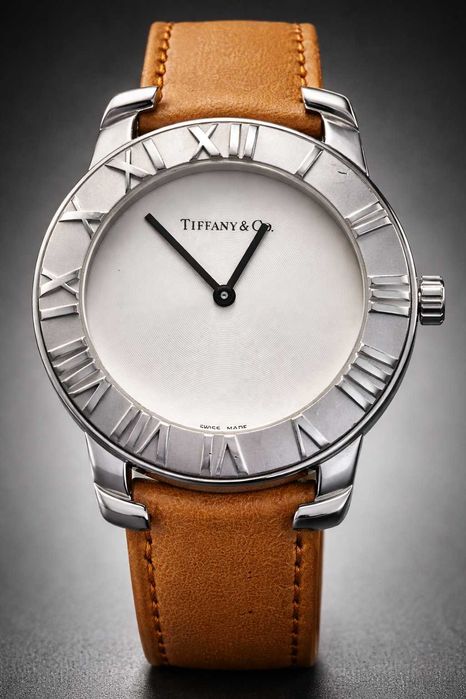 Zegarek Tiffany Atlas srebro! 37mm