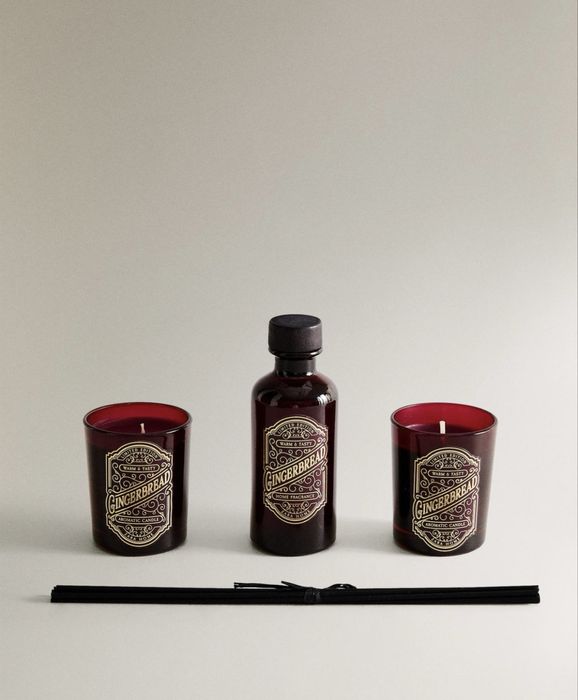 Conjunto De Cofre De Presente GINGERBREAD (Conj. De 3) Zara Home NOVO