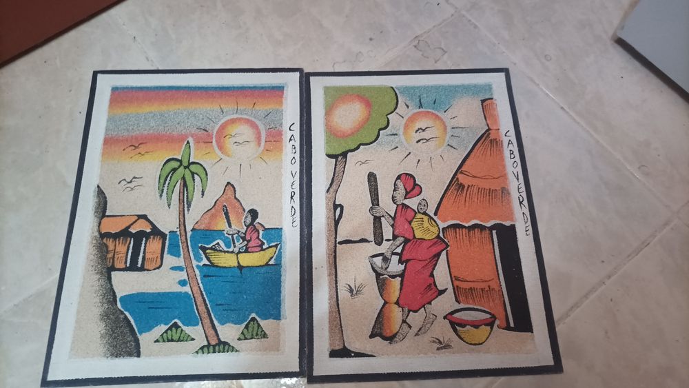 Tela de cabo verde, com areia