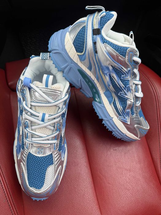 (БЕЗ ПЕРЕДОПЛАТИ) Off White Be Right Back Blue офф вайт бі райт бек