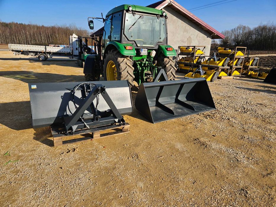 Łyżka/ łycha na tył ciągnika/ przedni TUZ z KIPREM HYDRAULICZNYM dowóz