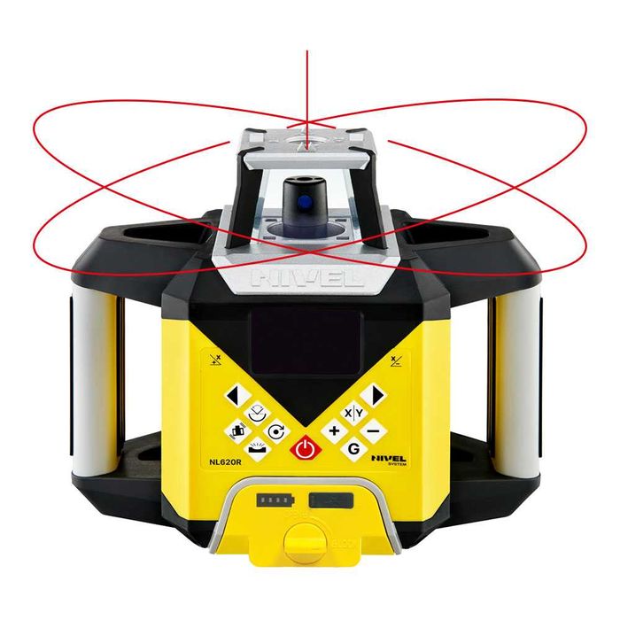 Nivel System Niwelator laserowy NL620R DIGITAL czerwony zestaw