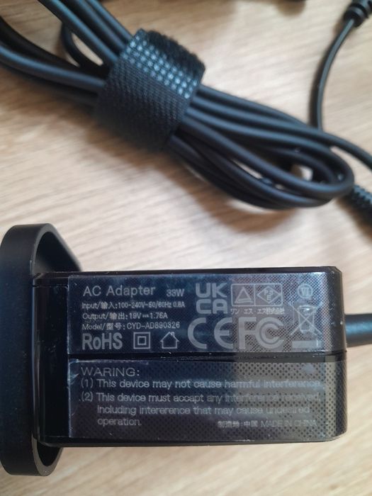Zasilacz ładowarka do laptopa asus 33w 19v 1.75a cyd