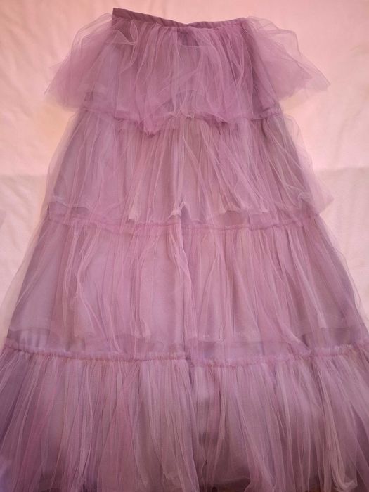 Vestido em tule lilás