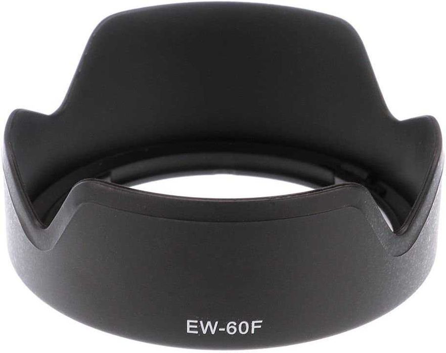 FANZR Pare-soleil EW-60F Et Capuchon D'objectif 55 Mm Compatible Avec Canon M50II M50 M100 Kit Appareil Photo EF-M 18-150 Mm F3.5-6.3 (1 + 1 Pièce