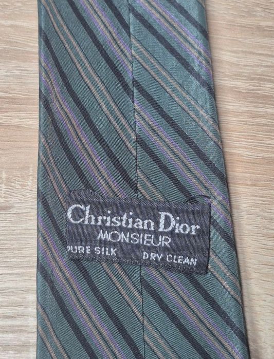 Шовкова вінтажна краватка christian dior monsieur (original)
