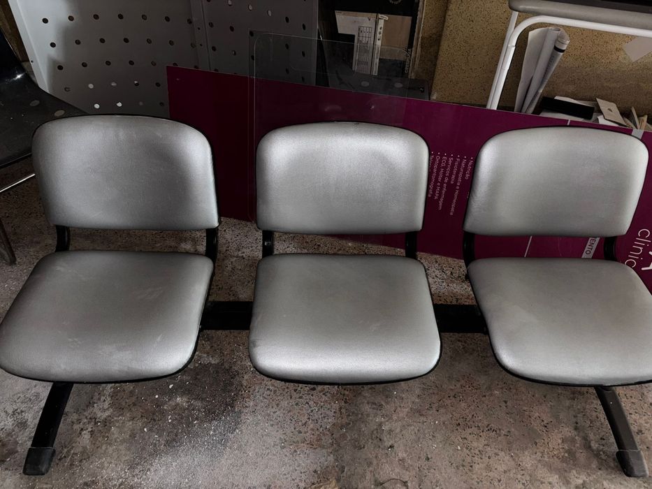 Modulo de 3 cadeiras de rececao