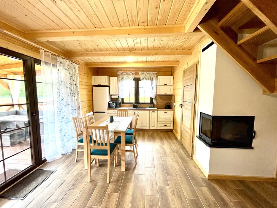 Domki Złote Runo Zalew Siemianówka Podlasie , bania i sauna.