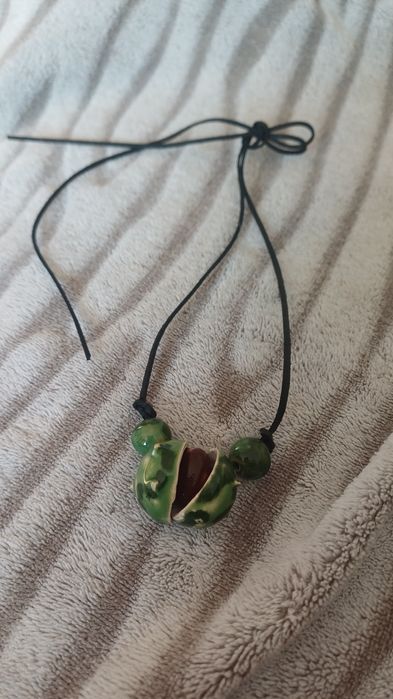 Ceramiczny naszyjnik handmade