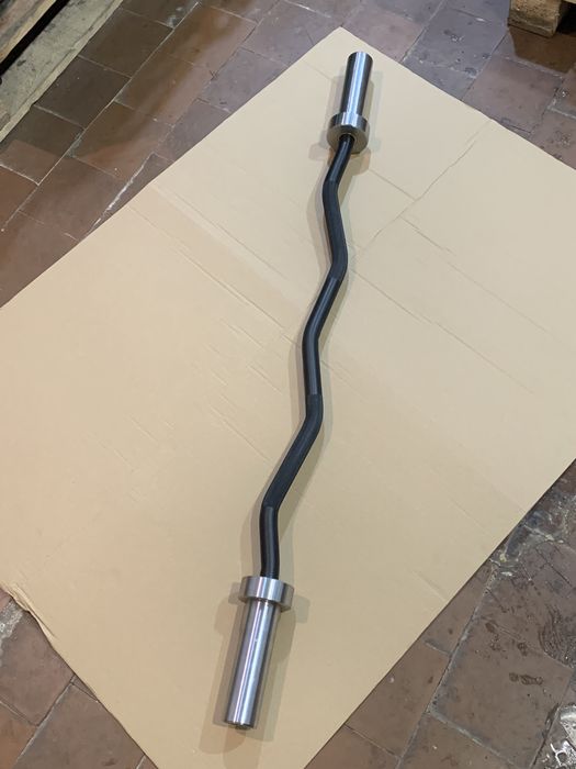 Гриф W-подібний зігнутий 120 см, 50 мм олімпійський, треп, прямий