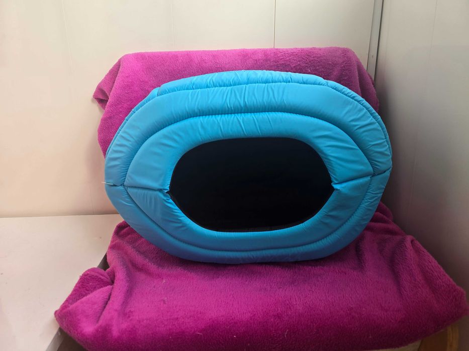 Будиночок для домашніх тварин AiryVest, розмір S, 55*22*34 см блакитний