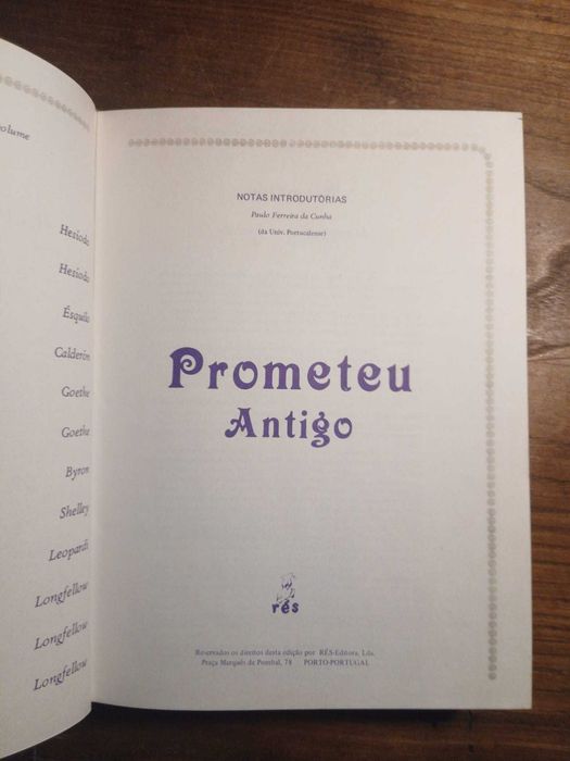 Raymond Trousson, Prometeu na Literatura (Biblioteca Mitológica)