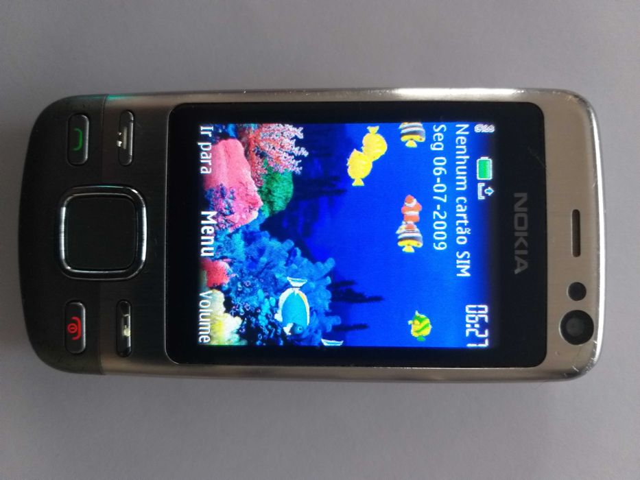 Telemóvel Nokia 6600i slide em bom estado a funcionar e desbloqueado