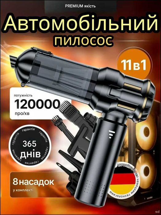 Пылесос портативный для дома и машины