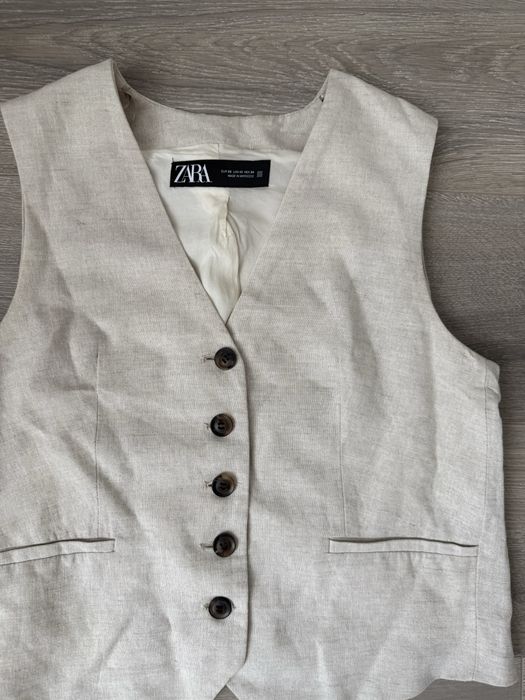 Лляний костюм  zara