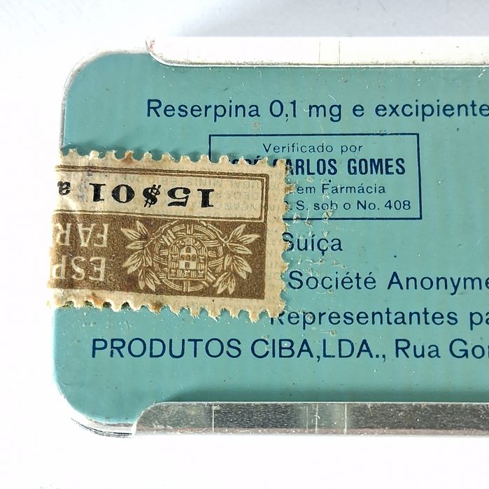 Lata antiga Serpasil