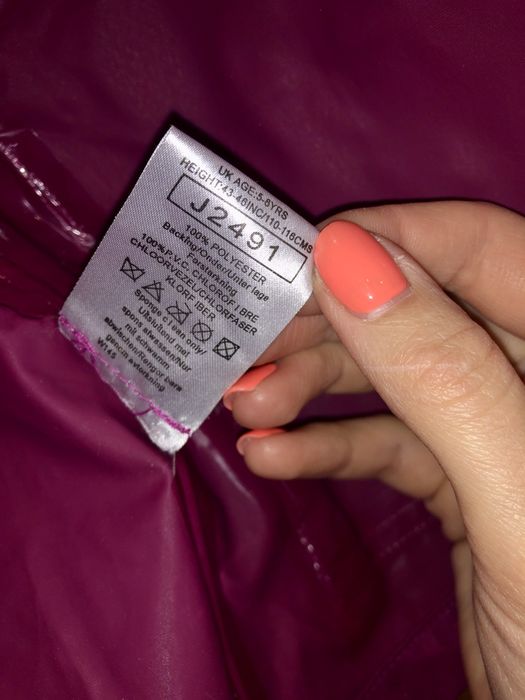 Куртка-дождевик, ветровка на девочку 5-8 лет