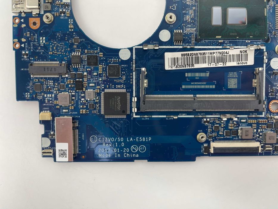 Материнська плата  Lenovo Ideapad 720S-14IKB S0 LA-E581P