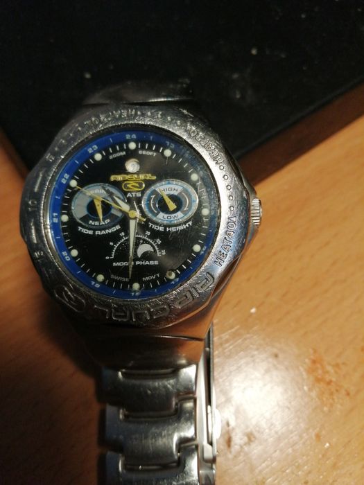 Relógio, Rip Curl, mares, e luas, top gama, luxe, figueira da foz