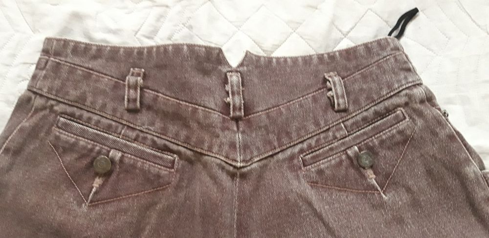 Spodnie jeansy w kolorze brązowym " STARE "