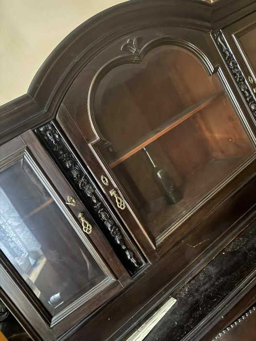 Kredens przedwojenny dębowy antyk vintage