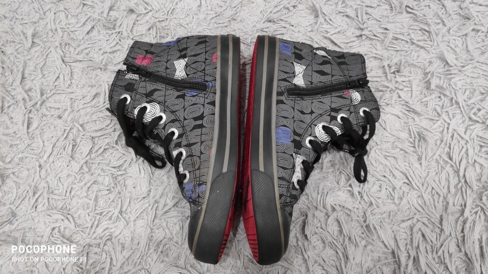 Trampki dziewczęce Roxy rozmiar 35 36 sznurówki  SUWAKI