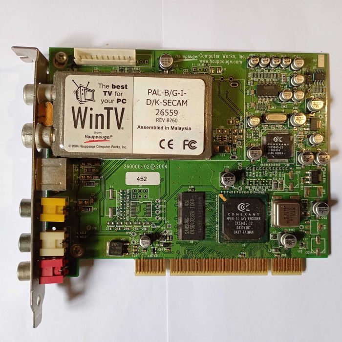 TV & Video PCI Card para Desktop (Ler Descrição)