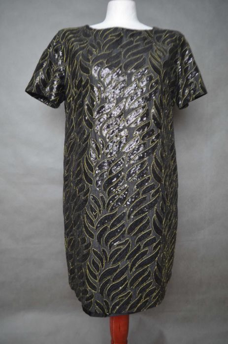 sukienka mini tunika cekiny S/M