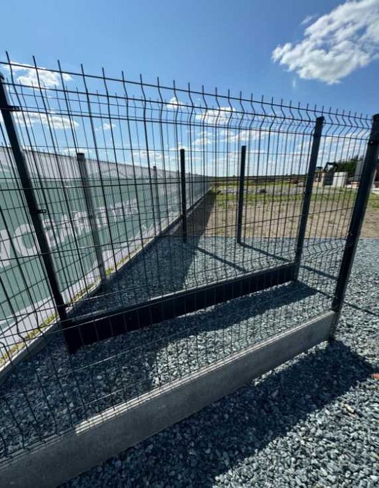 Ogrodzenie panelowe 3D 2D komplet + brama furtka –Zorawina, Strzelin