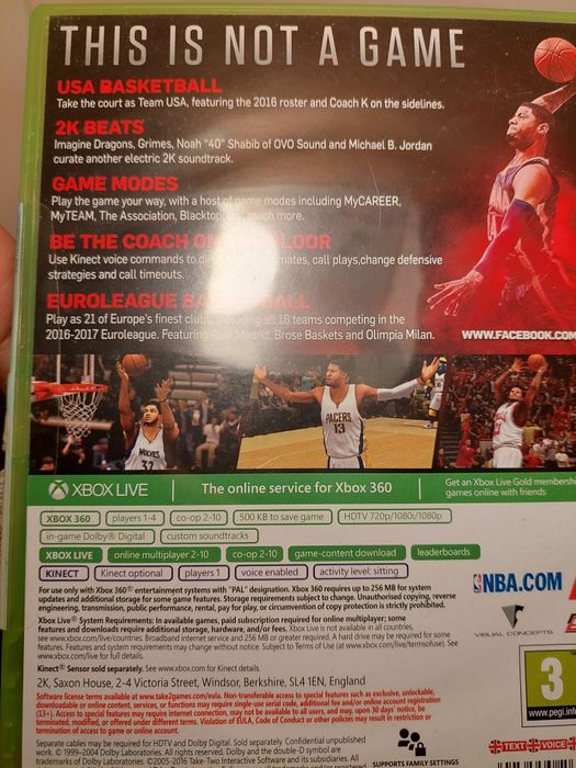 Xbox jogo NBA2k17