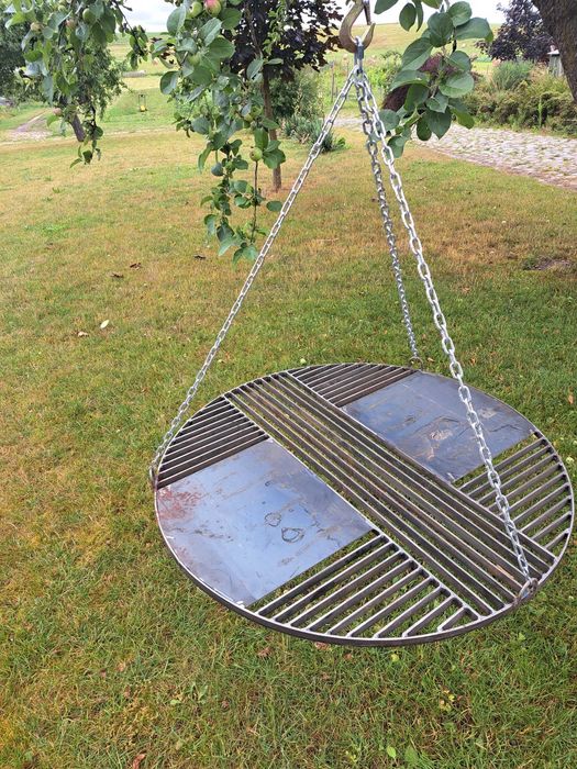 grill obrotowy nad ognisko