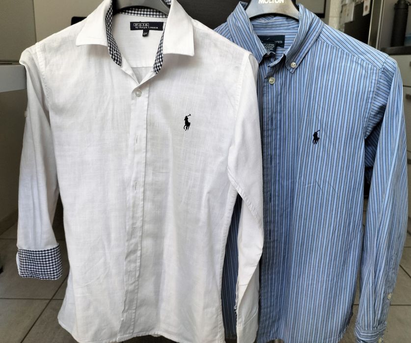 Dwie koszule Ralph Lauren 134/140 chłopięce