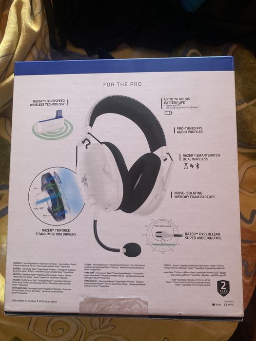 Headset gaming RAZER BLACKSHARK v2 PRO WHITE EDITION