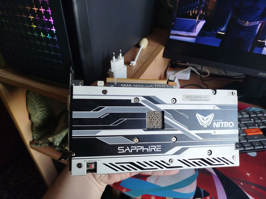 Видеокарта Rx 480 4 gb sapphire nitro+
