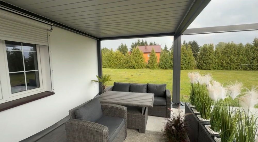 Pergola ogrodowa na taras ELEGANCE 3x4 Anthracite/Light Grey